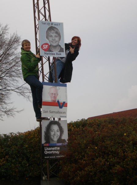 Valgplakat ophængning SFU Haderslev
