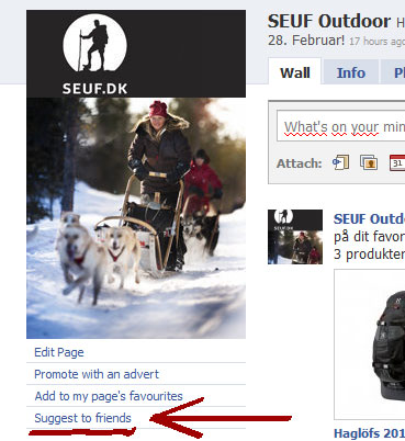 Inviter alle venner på facebook